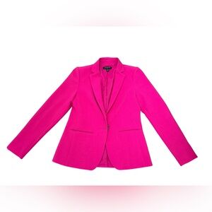 Barbiecore Ann Taylor Petite Hot Pink Blazer Size 00P